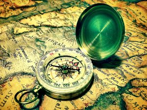 羅針盤と地図
